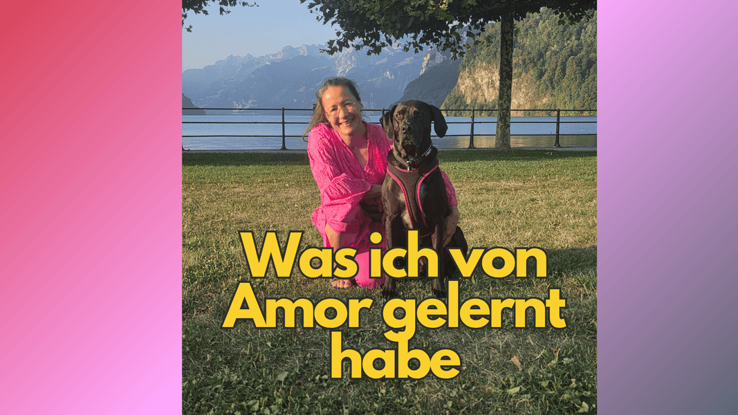 Petra sitzt mit Amor am See und sagt: Was ich von Amor gelernt habe